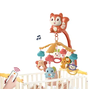 Babybett Musik drehen Rassel Bett Glocke mit Fernbedienung Cartoon Tier Babybett