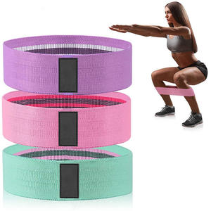 Juego de Bandas Elásticas de Resistencia para Cadera, de Tela, Coloridas, para Ejercicio Físico, al por Mayor - Product Image 1