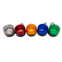 Lámpara Estroboscópica LED Circular Roja Personalizada para Exteriores, Cable con Certificación CE, Material ABS, Alarma Antirrobo con Frecuencia de 90 Veces/Minuto