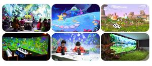 <span class=keywords><strong>Jeux</strong></span> interactifs de projection murale en vente chaude, produits de réalité augmentée pour parcs d'attractions, dessin interactif, projecteur mural interactif - Product Image 2