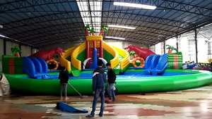 Parc aquatique gonflable géant en PVC, jeux et équipements de <span class=keywords><strong>piscine</strong></span> aquatique extérieure pour jouer - Product Image 4