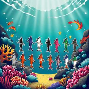 สติกเกอร์ PVC ลายฉลาม 3 มิติ แบบกำหนดเอง กันน้ำ ตกแต่งการ์ตูน ขายส่ง สติกเกอร์ฉลาม - Product Image 3