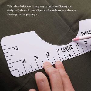 Nuevo: Herramienta de Alineación de Cuellos Redondos y en V para Camisetas, Regla de PVC para Ropa - Product Image 6