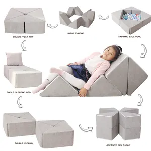 2022 December New Coming 8 in 1 Magic Cube Sofa for Kids Playing Couch Variable Creative Sofa Living Room Furniture Sofa Set