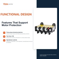 Relais de surcharge thermique YORA JR36-160 40A-160A 690V Relais bimétallique triphasé Protection contre les surcharges du moteur pour usage intensif Industriel