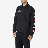 Veste d'entraîneurs en nylon pour hommes femmes veste d'entraîneurs d'hiver résistant à l'eau à capuche en gros veste d'entraîneurs vierge