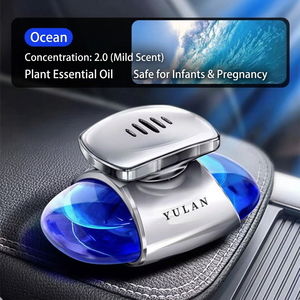 Diffuseur de parfum créatif ovale en alliage pour voiture, parfum Océan, durée d'évaporation 31-60 jours, désodorisant d'ambiance, décoration aromathérapie - Product Image 5
