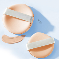 Houppette de maquillage professionnelle lavable en forme de goutte d'eau avec logo personnalisé, éponge haute densité, OEM, 2 boîtes