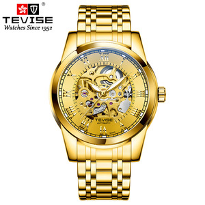 high quality Waterproof men's fully automatic business mechanical <b>watch</b> with large dial and luminous steel strap fashion <b>watch</b> - Product Image 2