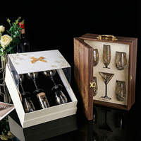 Ensemble de verrerie multi-style à motif de feuille d'or de luxe pour la maison, le bar, les fêtes, collection de verres à boire élégants et de qualité supérieure