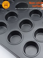 Plaque de cuisson multi-emplacements en aluminium Sanneng SN9083 9084 9222, grande, compatible four, pour tartes aux œufs, puddings et gâteaux au poulet