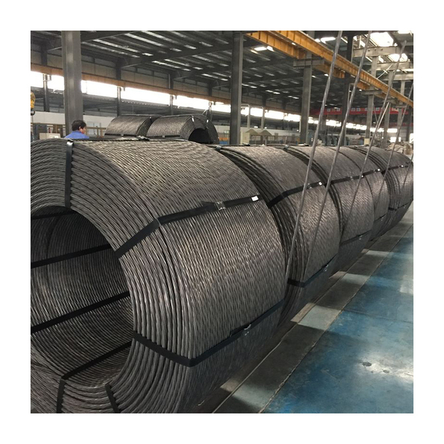 High Strength 1*7 1*19 12.7mm 15.24mm Anchor PC Strand Steel Wire Strand for Structure Cable