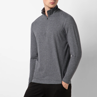 Sweat-shirt de course et d'entraînement pour homme, coupe classique, à fermeture éclair courte, best-seller