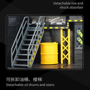 Vente en gros Jouet plastique pour enfants voiture <span class=keywords><strong>garage</strong></span> Simulation de modèle réduit de voiture Jouet de décoration Ornements petit atelier de réparation <span class=keywords><strong>Jouets</strong></span> - Product Image 6