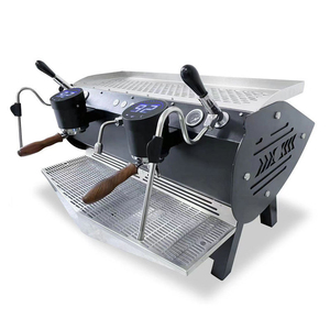 เครื่องชงกาแฟเอสเพรสโซแบบกึ่งอัตโนมัติ 2 เครื่อง กำลังไฟ 2800 วัตต์ แรงดัน 15 บาร์ ตัวเครื่องสแตนเลส ควบคุมอุณหภูมิได้ ชงได้ 6 ถ้วย - Product Image 1