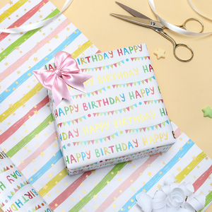 Vietnam Sourcing EUDR BSCI SMETA ISO9001 Compliant CustomBlue Reindeer Treeas Gift <b>Wrapping</b> <b>Paper</b> <b>Roll</b> for US Supermarkets - Product Image 5