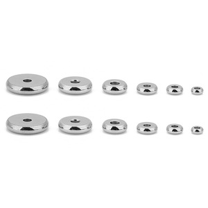 Espaciador plano de acero inoxidable chapado en oro de 18 quilates, redondo, para joyería DIY, accesorios para la fabricación de joyería hecha a mano. - Product Image 3