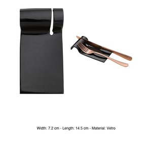 ที่วางช้อนส้อมแก้วเวเนเซีย 14.5 × 7.2 ซม. งานแฮนด์เมด M1934 - Product Image 3