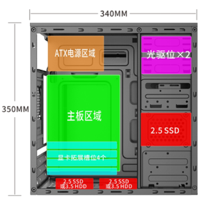 Модный игровой ПК с закаленным стеклом - Product Image 5