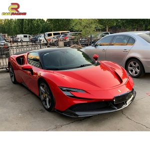 ชุดแต่งคาร์บอนไฟเบอร์แห้ง สำหรับ Ferrari SF90 ประกอบด้วยลิ้นหน้า สปอยเลอร์หลัง ดิฟฟิวเซอร์หลัง สเกิร์ตข้าง สไตล์ OEM อะไหล่รถยนต์ - Product Image 6