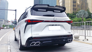 Kit bodi mobil gaya Thunder-2, Set Diffuser belakang Bumper depan untuk <span class=keywords><strong>Toyota</strong></span> <span class=keywords><strong>Sienna</strong></span> 2021 2022 Facelift - Product Image 4
