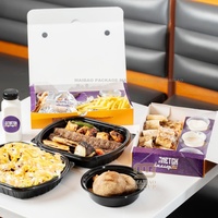 Boîte d'emballage à emporter Togo frites nouilles seau allemand turc Shawarma pochette alimentaire Doner Kebab grill viande paquet papier