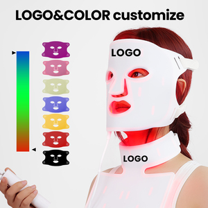 IDEATHERAPY masker wajah Led silikon, masker terapi lampu merah dengan 7 warna Mode 3 in 1 CIP untuk pria wanita rumah - Product Image 2