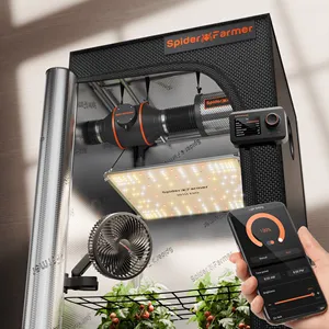 Bộ đèn trồng cây LED quang phổ toàn diện Spider Farmer SF1000 301H EVO, quạt kẹp 6 inch, hệ thống thông gió 4 inch, bộ dụng cụ trồng cây hoàn chỉnh 2x2ft - Product Image 1