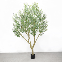 Arbre d'intérieur décoratif, Olivier artificiel, Fleurs artificielles, Décoration de scène de centre commercial, Arbre artificiel