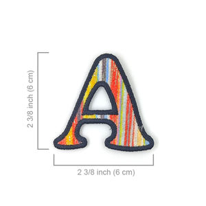 Un parche de letras bordado cosido para uniformes escolares - Product Image 3