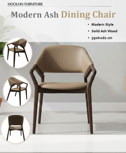 HLN001 Chaise de <span class=keywords><strong>salle</strong></span> <span class=keywords><strong>à</strong></span> <span class=keywords><strong>manger</strong></span> moderne et simple en noyer, chaise en bois massif avec <span class=keywords><strong>accoudoirs</strong></span> pour restaurant et bar - Product Image 2