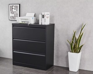 Steel Office Furniture Steel Lateral Drawer Cabinet 3 Drawer <b>File</b> <b>Storage</b> Cabinet - Product Image 3