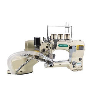 NB62DX-460K-02-AX-AT-SC4 Máquina de coser interlock de 4 agujas y 6 hilos con accionamiento directo y brazo libre, máquina de coser plana - Product Image 1