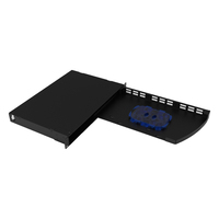 Panneau de brassage optique 1U ODF 24 fibres 2 modules adaptateurs LGX Ports FC/SC/MPO Compatible FTTH Réseau