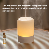 Tragbarer USB-Auto-Aroma diffusor Mini-Desktop-Luftbe feuchter Ultraschall-Wassernebel sprüh gerät mit buntem RGB-Nachtlicht