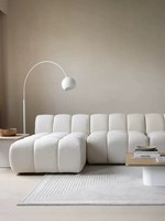 Mobilier Scandinave Ensemble de Canapés Nordiques Design Grand Canapé d'Angle Modulable 3 Places pour Salon