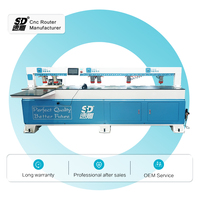 SUDIAO Meilleure Nouvelle Machine CNC 1300*2500mm ATC 9KW pour Usage Domestique avec Boîte de Vitesses PLC Haute Précision