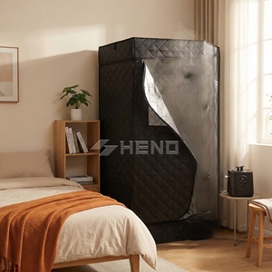 Sauna Eléctrica Portátil Moderna de Diseño Pentagonal en Acrílico para el Hogar, Ideal para Apartamentos y Salas de Estar - Product Image 3