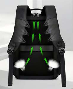 Mochila de Viaje para Hombre, Gran Capacidad, 16 Pulgadas, para Negocios, 1680D, Microfibra Balística, Impermeable, con Compartimento para Portátil, Negra, Venta Caliente - Product Image 6