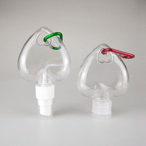 Botella de PETG Transparente de 50 ml y 60 ml con Forma de Corazón, Pulverizador de Niebla Fina con Bomba Invertida, Botella para Desinfectante de Manos - Product Image 2