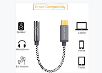 CableCreation USB-C auf 3,5mm Adapter mit Realtek DAC Chip Hi-Res Audio Typ-C Kopfhörerbuchse für iPhone 17 16 Pro Samsung S24