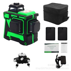 Laser Level 12 Lines 520-635nm Auto Leveling For Floor Wall With Tripod And Case - Product Image 1