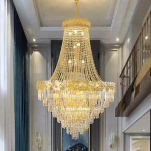 Lámpara colgante de cristal contemporánea de 220V, candelabro de luz moderno para sala de estar, Control remoto de gran tamaño, hoteles, restaurantes, bares - Product Image 5
