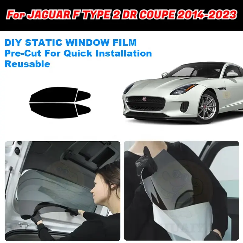 ZHUAIYA Тонировочная Съемная Тонировочная пленка для окон автомобиля для JAGUAR F TYPE 2 DR COUPE 2014-2023
