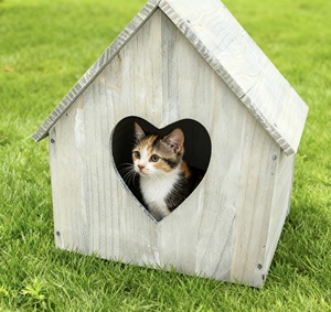 Cuccia Ecologica in Legno Massello Naturale per Cani e Gatti, Comodo Letto per Animali Domestici - Product Image 3