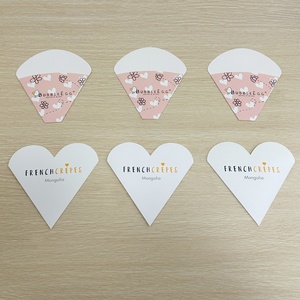 Boîte à crêpes en forme de cône de qualité alimentaire avec impression de logo sur mesure, boîte à crêpes chaude, support pour boîte à crêpes, emballage pour <span class=keywords><strong>crêperie</strong></span> - Product Image 4