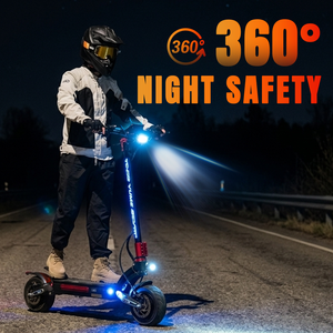 Scooter Eléctrico Plegable Raptor2 de 60V y 10 Pulgadas con Absorción de Impactos, Batería de 30Ah, Sensor Potente y Asiento para Adultos - Product Image 3