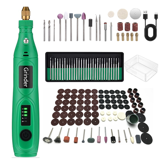 USB Charging Mini Electric Mill Wireless Electric Drill Set 146-Piece DIY Engraving Pen 508 Grinder Miniature Grinder Battery