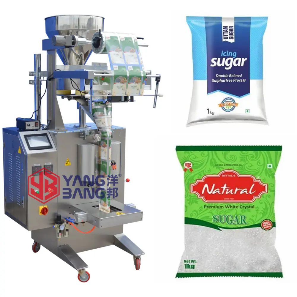 YB-300K vollautomatische vertikale Granulatverpackungsmaschine 100 g 500 g 1000 g Salz-Zuckerwaage Verpackungsmaschine für Direktverkauf ab Werk
