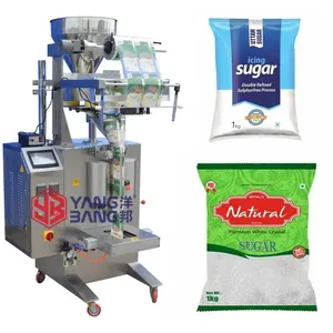 YB-300K 완전 자동 수직 과립 포장 100g 500g 1000g 공장 직접 판매를위한 소금 설탕 계량 포장기